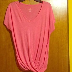 Tangerine brand Pretty pink draped style T-shirt